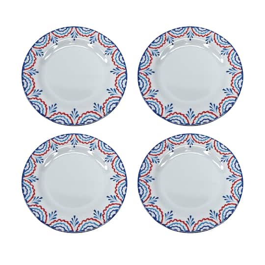 9" Red, White & Blue Melamine Dinner Plates, 4ct. by Celebrate It™